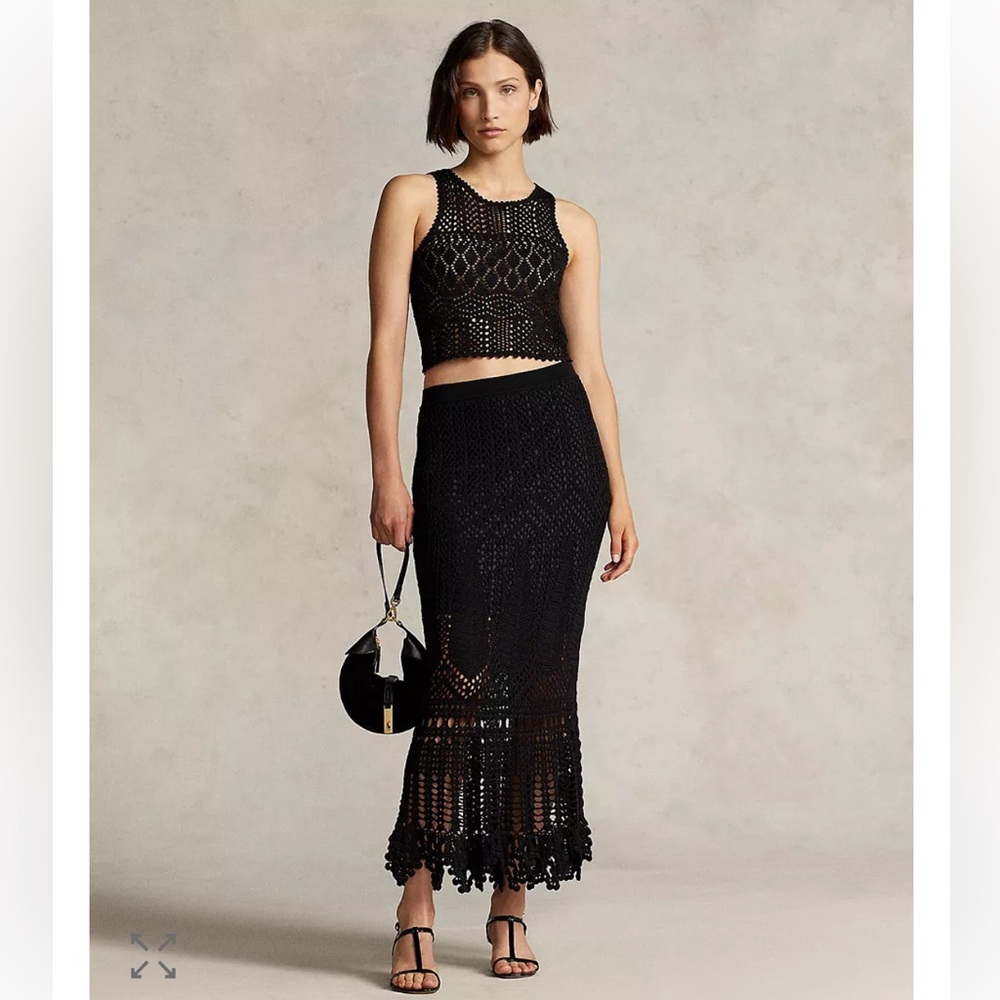 Polo RL Crochet Maxi Skirt